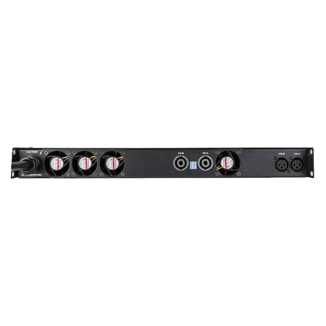 2x 3000W @ 8ohm, 1 Rack Unit Digital Power Amplifier with PFC