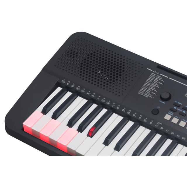 61-keys "Touch Response" entry level keyboard with LED key lighting system