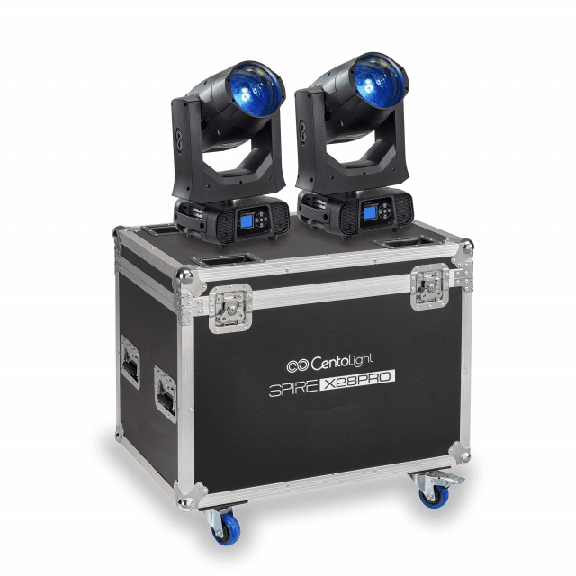 2 x Discharge Beam moving head 280 w with Flight Case
