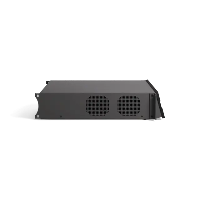 4x600W @ 2 Ohm Class-D Amplifier, Integrated DSP, 2x2 Dante Channels Enabled