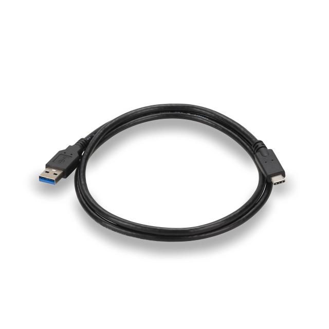 Wiremaster USB 3.0 cable (Type-A Male 3.0 to Type-C Male 3.0 connector) black - 1m length