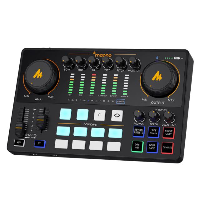 Portable Live Streaming/Podcast console for Computer & Smartphone AME2