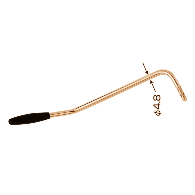 4,8 mm Tremolo Lever for Electric Guitar (Gold)