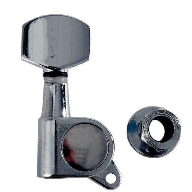Electric and Acoustic Guitar Machine Heads, L6, Chrome finishing