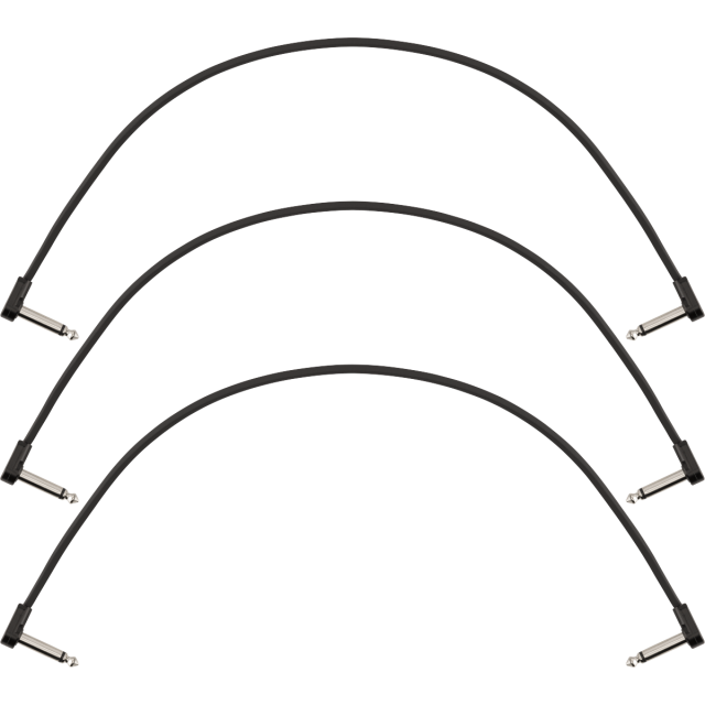 Pack da 3 cavi Patch Fender Blockchain 16", Angled/Angled