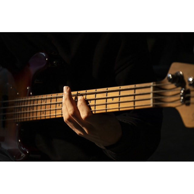 Electric bass with roasted maple freboard and neck (4 strings)