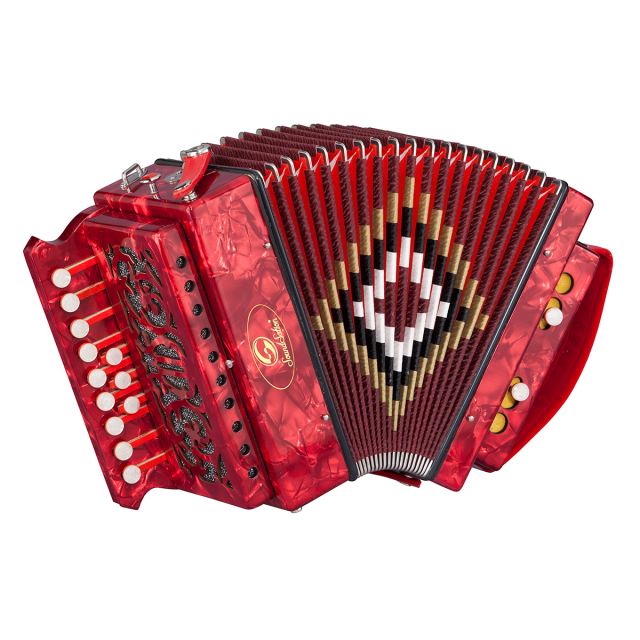 C diatonic celluloid accordion
