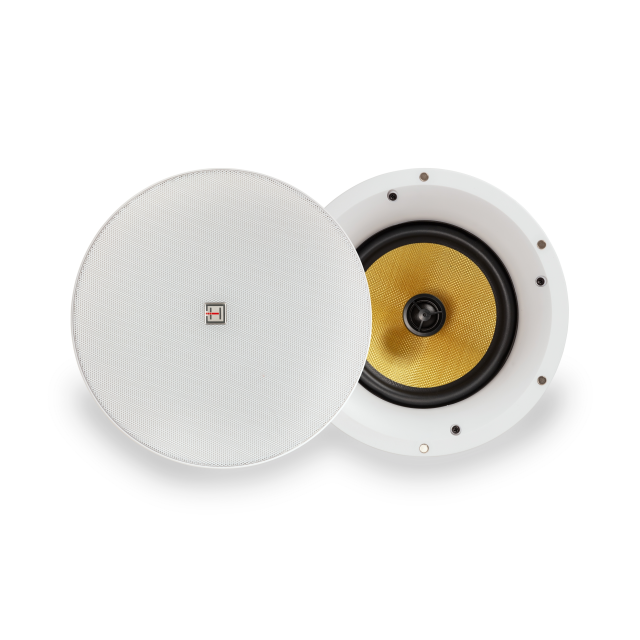 50W 8ohm 2-Way Hi-Fi Ceiling Speaker with Frameless Grille