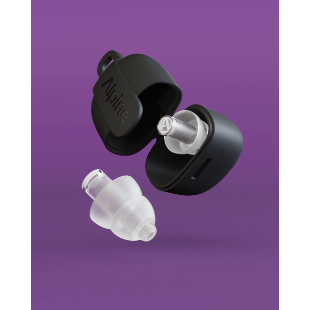High-fidelity earplugs for festivals, concerts & clubs. - Transparent