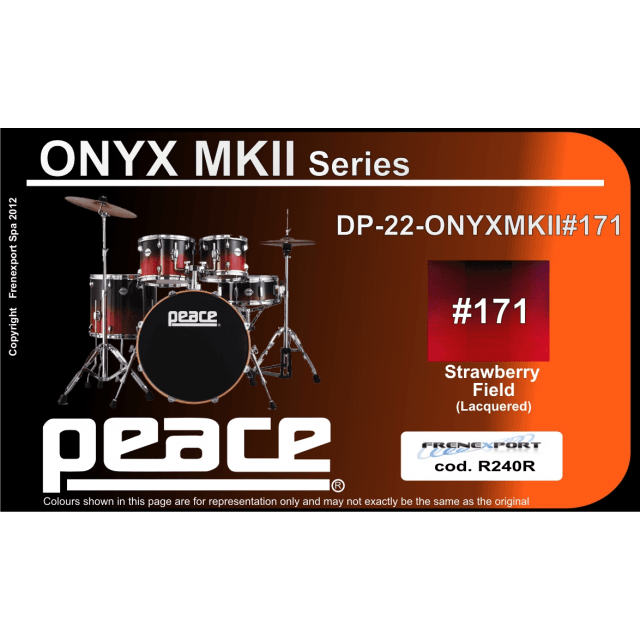 Striking lacquered finishes Maple and Mahogany 5 pcs Drum set