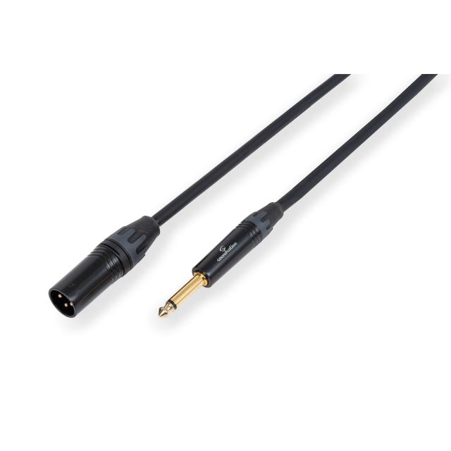 Wiremaster speaker cable XLR(M)-6.3mm Jack MONO / 1x2.5 mm² / 5mt