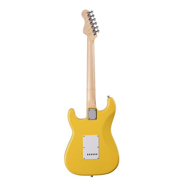Chitarra elettrica double cutaway con 2 single coil + humbucker splittabile e meccaniche autobloccanti (equipaggiata Wilkinson, tastiera acero)