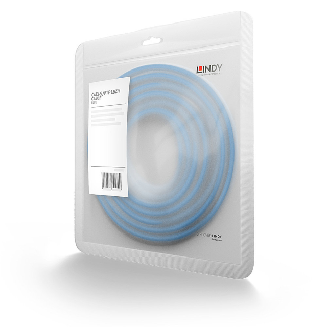 30m Cat.6 S/FTP LSZH Network Cable, Blue (Fluke Tested)
