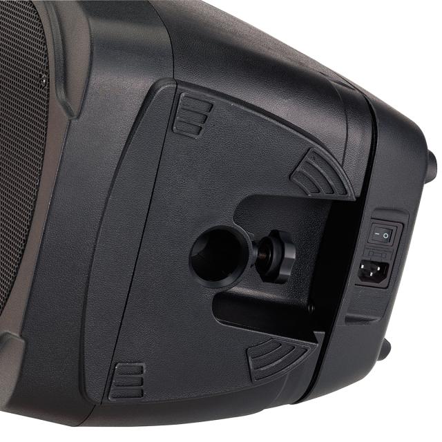 Sistema Pa 2x100W portatile con mixer attivo e due diffusori passivi a 2 vie