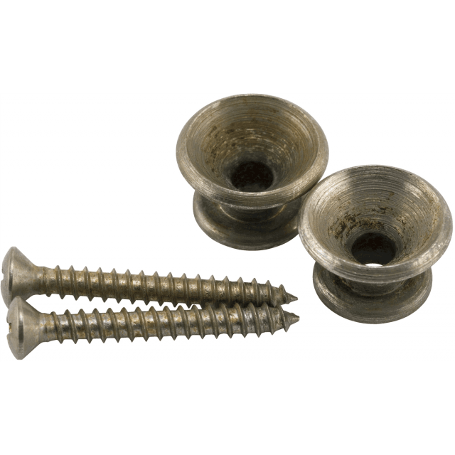 Fender Parts Bottoni Tracolla Road Worn (2) Nichel