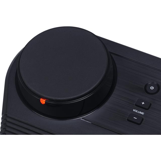 Portable Electronic Drumkit with 4 pads, flashing indicators and touch sensitivity.