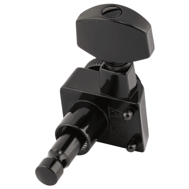 Locking Stratocaster®/Telecaster® Staggered Tuning Machines (Black) 6-pack