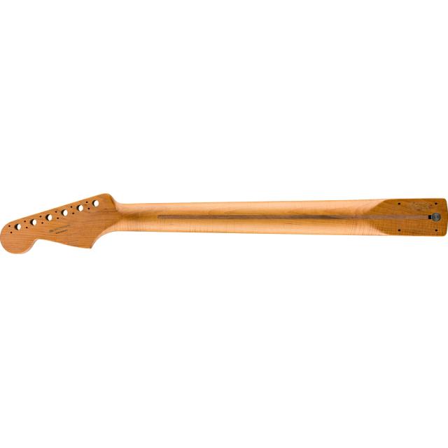 Roasted Maple Stratocaster Neck, 21 Narrow Tall Frets, 9.5", Maple, C Shape