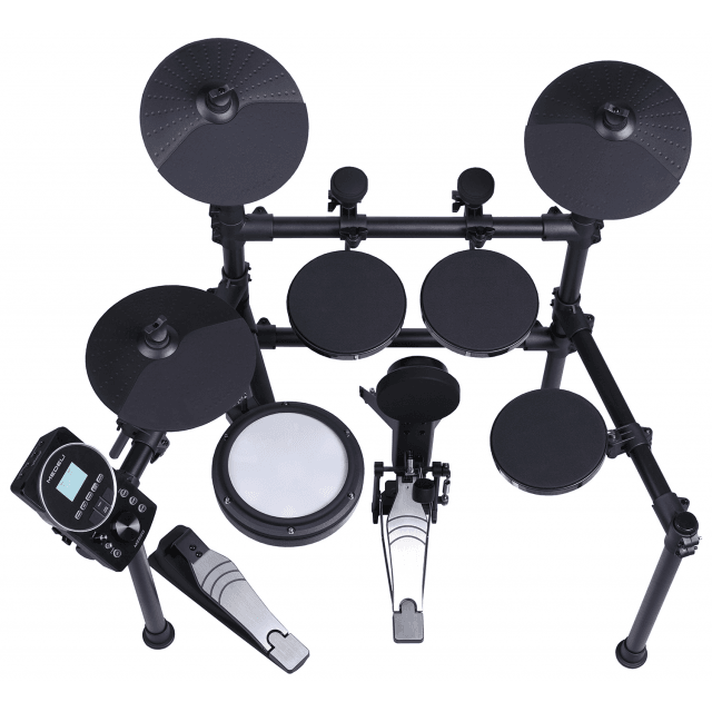 Compact and elegant Digital Drum with a MESH 8" Snare drum and three 7,5" Tom