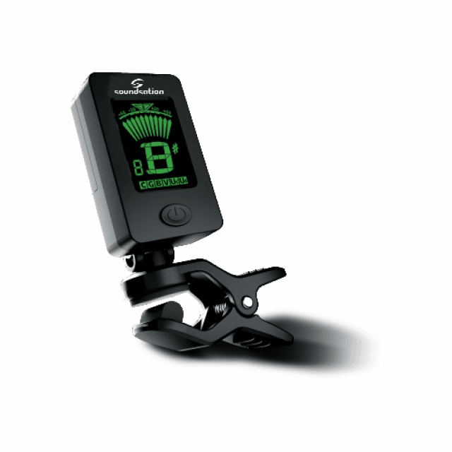 Accordatore a clip cromatico orientabile