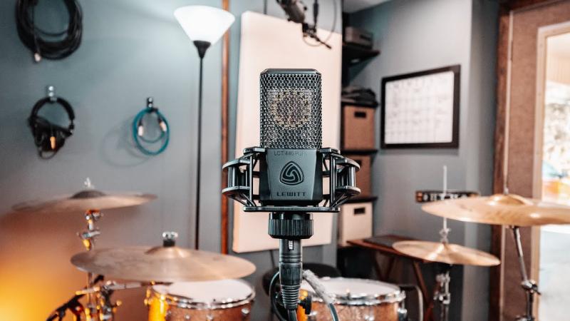 DRUM SOUNDS with LEWITT LCT 440 in a HOME STUDIO