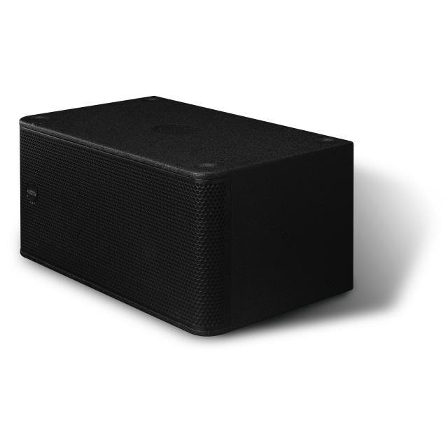 Reflex subwoofer with double 12” transducer, 4 Ω, 1200 W (black)