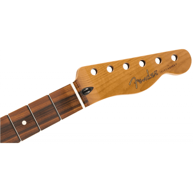 Roasted Maple Telecaster® Neck, 22 Jumbo Frets, 12", Pau Ferro, Flat Oval Shape