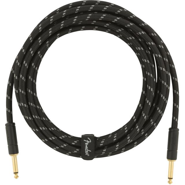 Deluxe Series Instrument Cable Straight/Straight 15' (4,5 m)  Black Tweed