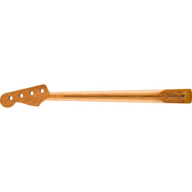 Manico Jazz Bass in Roasted Maple, 20 tasti jumbo medi, 9,5 ", acero, forma a C.