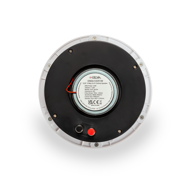 30W 8ohm 2-Way Hi-Fi Ceiling Speaker with Frameless Grille