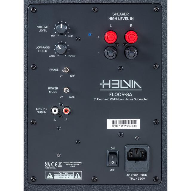 8" Floor and Wall Mount Active Subwoofer