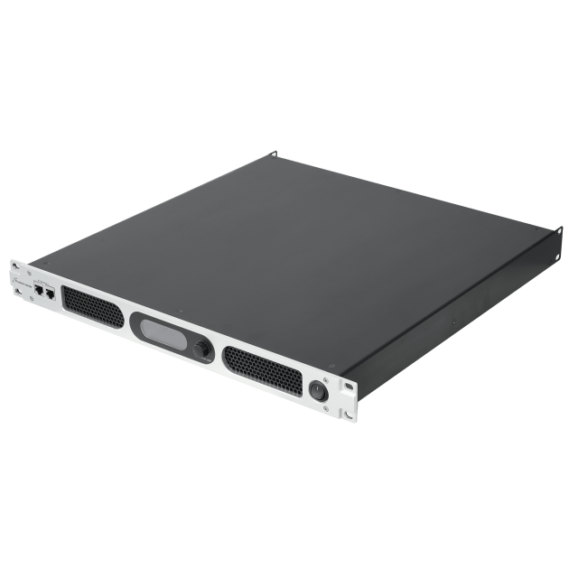 4x 650W @ 8ohm, 1 Rack Unit Digital Power Amplifier with DSP & PFC