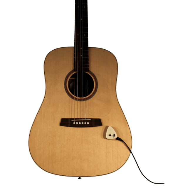 AP-2 Portable surface-mount piezo pickup with volume control for guitar and other instruments