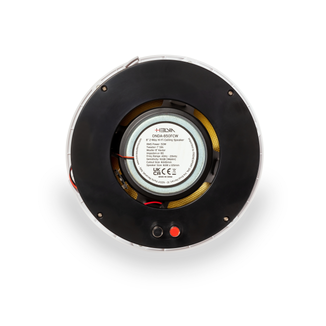 50W 8ohm 2-Way Hi-Fi Ceiling Speaker with Frameless Grille