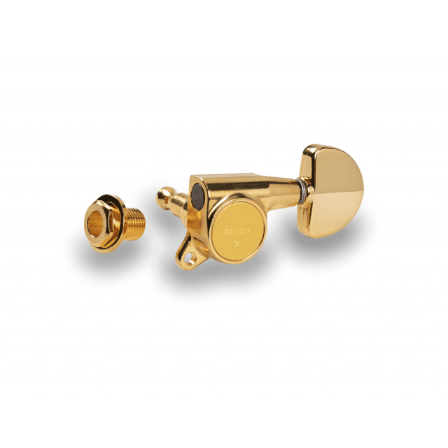 Electric and Acoustic Guitar Machine Heads, L3/R3, Gold