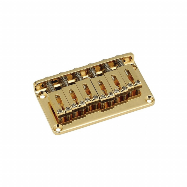 Fixed Bridge for Electrical Guitar (Gold)