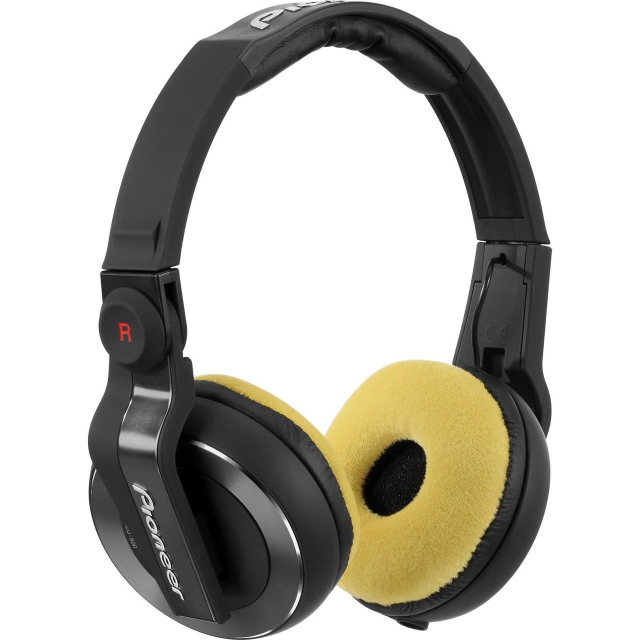 Earpad Set Velour for Pioneer HDJ-500 - yellow