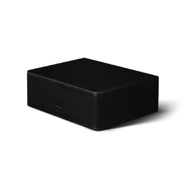 Ultra-compact active subwoofer with dual 8" transducers, integrated DSP and 600 W amplifier module (black)