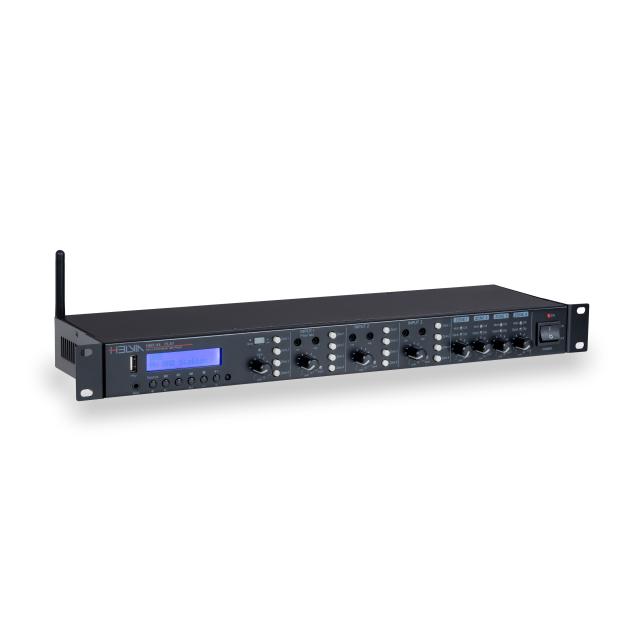 Rackmount 4-In / 4-Out Matrix Mixer with Multi-Player