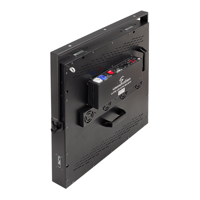 Set of 4x slim 25x10W RGBW blinders with Flight case