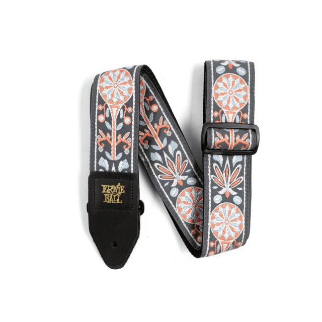 Tangerine Nightmist Jacquard Guitar Strap