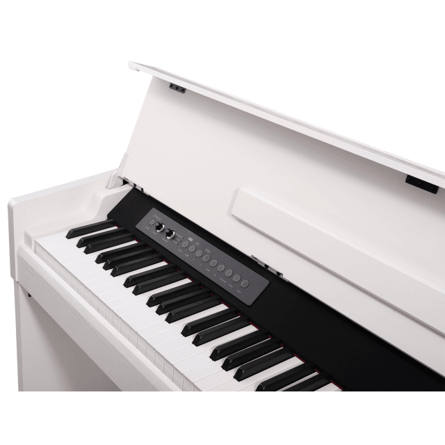 Pianoforte digitale compatto con finitura in colore bianco