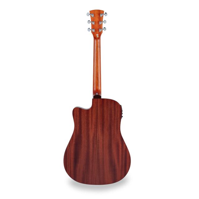 Chitarra acustica dreadnought cutaway amplificata