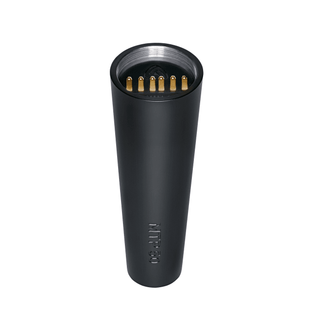 Microphone handle with XLR output for  interchangeable capsules