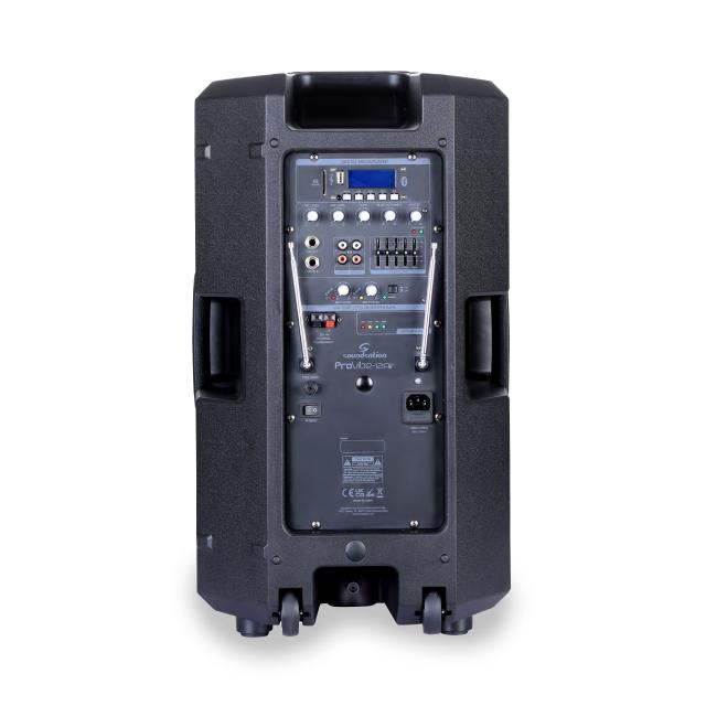 Sistema PA Portatile 12” 2-Vie con Batteria, Trolley e Mobile App