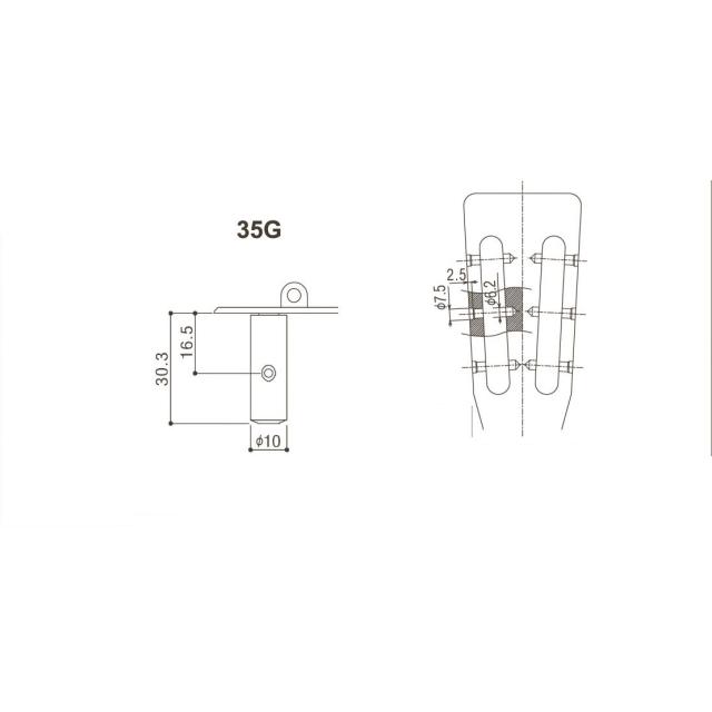 Classic Guitar Machine Heads Set (Gold)