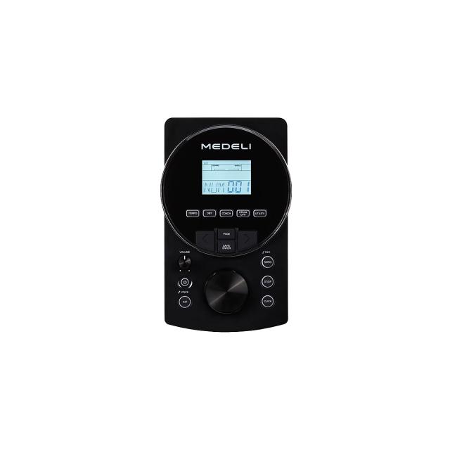 Batteria elettronica compatta ed elegante con snare MESH da 10" a 2 zone ed espandibiltà a 2 Crash e 4 Tom.