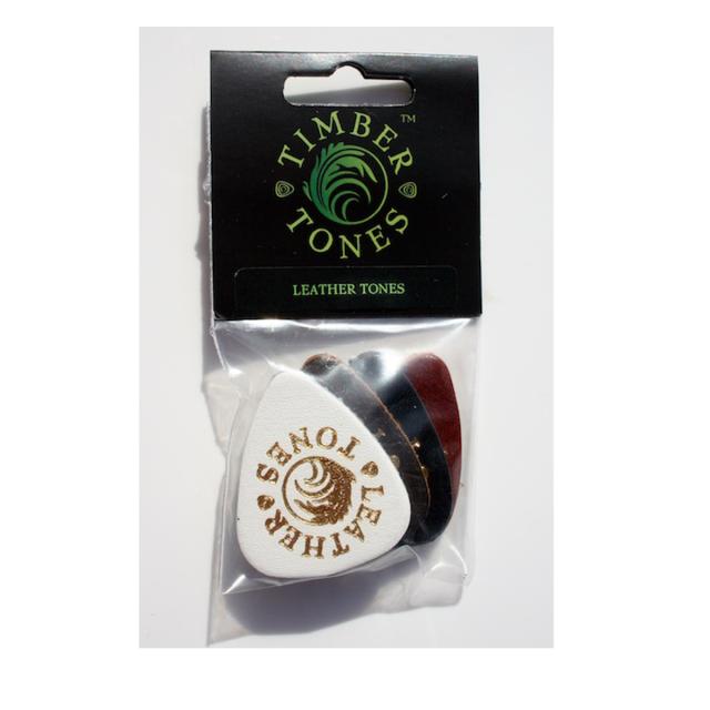 4 Leather Tones plectrums set