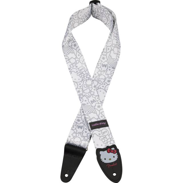 Tracolla Fender Fender x Hello Kitty White Poly Strap, 2" 0990637223
