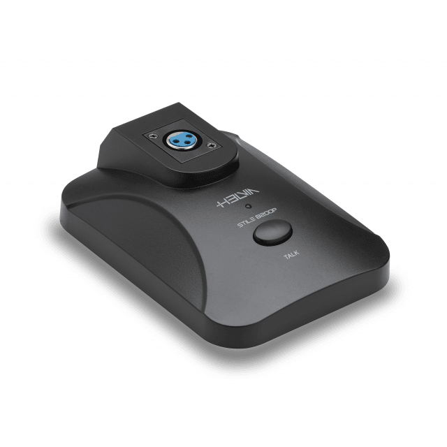 Base universale per Microfoni a Collo d'Oca con Tasto Push-to-Talk